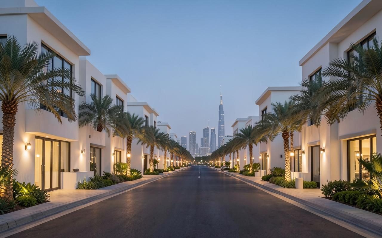 Awsom Contracting team on a villa site in Dubai
